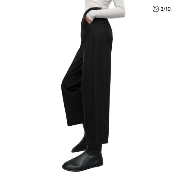 Lululemon Utilitech Relaxed Mid Rise Trouser 7/8 Black Women's Size 6 Corpcore - Picture 1 of 15